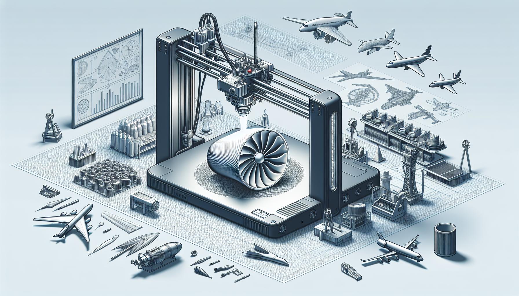 grafika: drukowanie 3d w przemysle lotniczym i kosmicznym