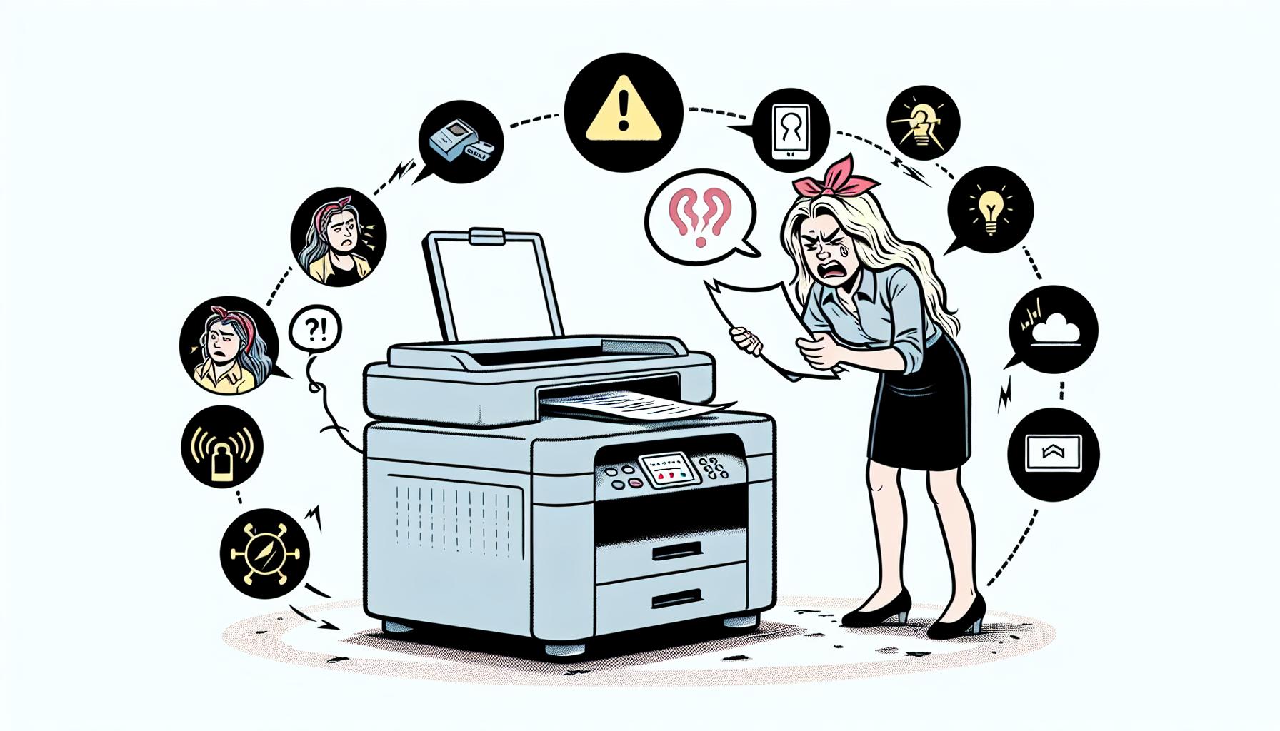 grafika: najczesciej wystepujace problemy z drukarkami i ich rozwiazania