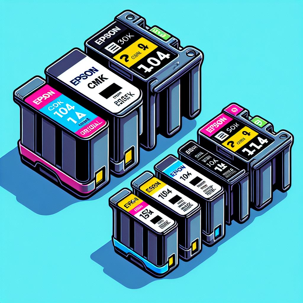 Tusze Epson 104 CMYK - zamienniki i oryginalne: Przegląd i porównanie