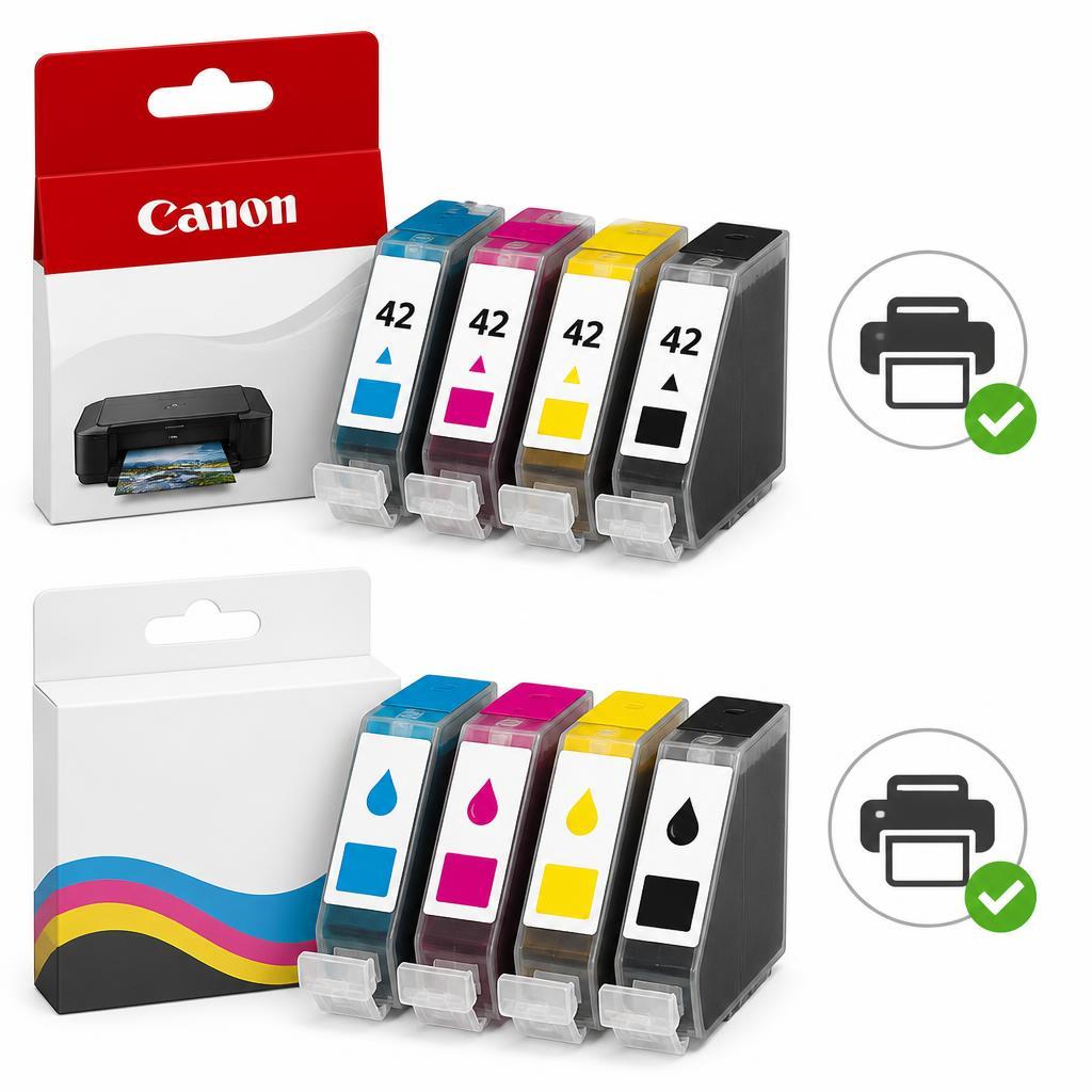 Wszystko, co powinieneś wiedzieć o tuszach Canon CLI-42 CMYK - zamienniki i oryginalne